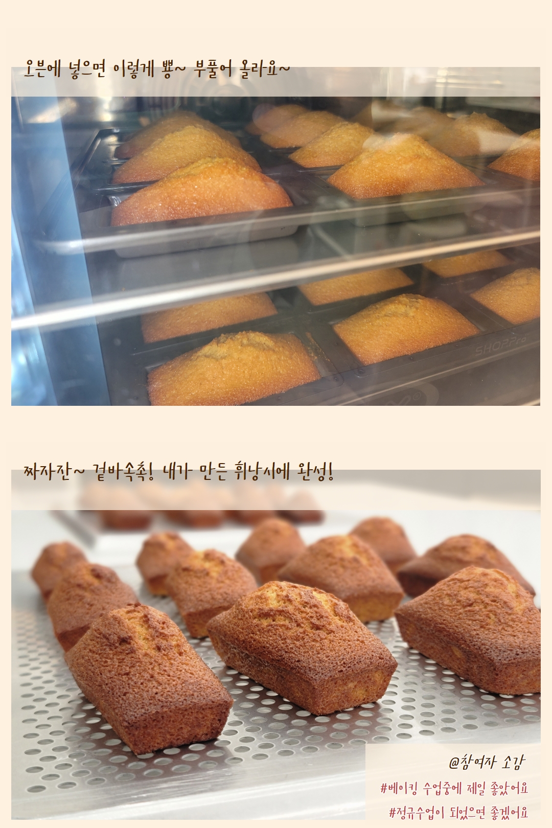 원데이클래스 휘낭시에 후기