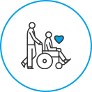 장애인활동지원사업 아이콘